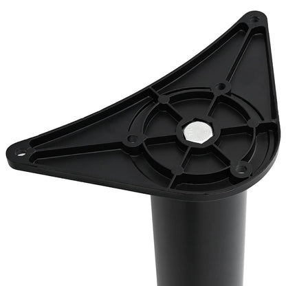 Set of Table Legs Adjustable Height Black 870 mm