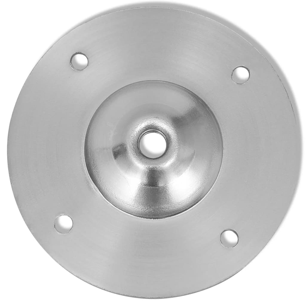 Gambe Telescopiche Tavolo 2 pz Nichel Spazzolato 710 mm-1100 mm - homemem39