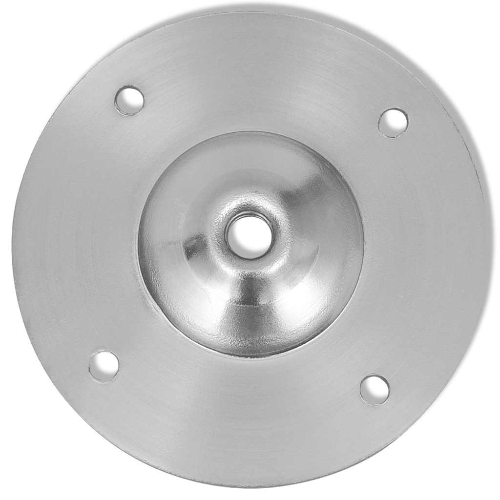 Gambe Telescopiche Tavolo 2 pz Nichel Spazzolato 710 mm-1100 mm - homemem39