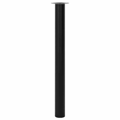 Gambe Telescopiche per Tavolo 2 pz Nere 710 mm-1100 mm