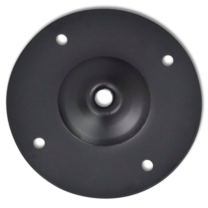 Gambe Telescopiche per Tavolo 2 pz Nere 710 mm-1100 mm
