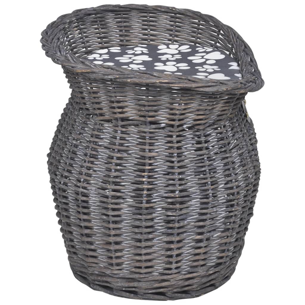 Albero per Gatti in Salice Casetta/Cuccia/Palo Tiragraffi con Cuscino - homemem39