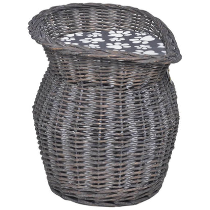 Albero per Gatti in Salice Casetta/Cuccia/Palo Tiragraffi con Cuscino - homemem39