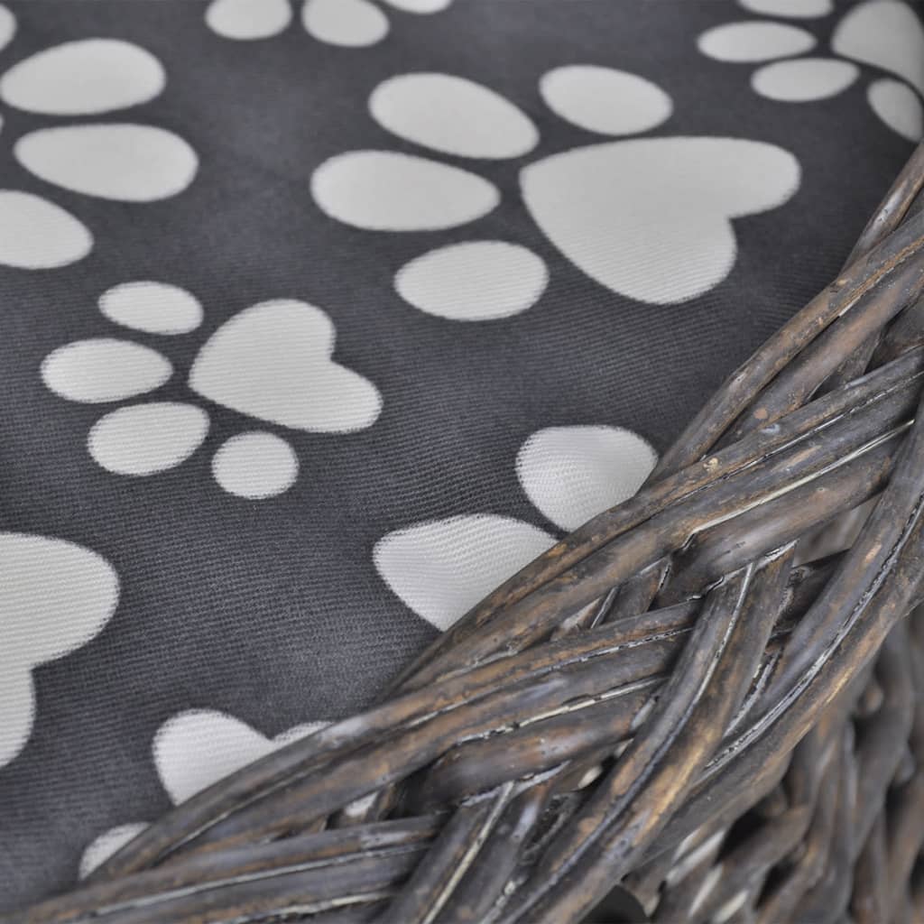 Albero per Gatti in Salice Casetta/Cuccia/Palo Tiragraffi con Cuscino - homemem39