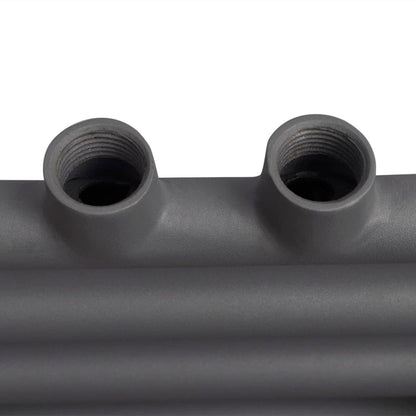 Radiatore Centrale Portasciugamano Dritto Grigio 480 x 480 mm