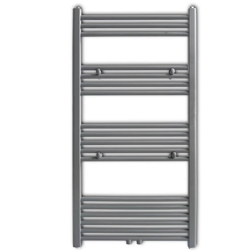 Radiatore Centrale Portasciugamano Dritto Grigio 600 x 1160 mm - homemem39