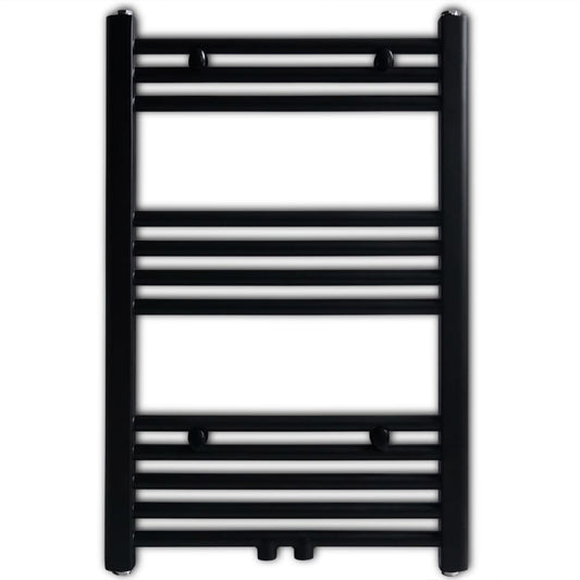 Radiatore Centrale Portasciugamano Dritto Nero 500 x 764 mm - homemem39