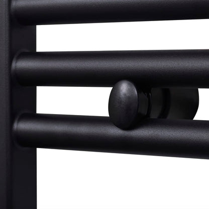 Radiatore Centrale Portasciugamano Dritto Nero 500 x 764 mm - homemem39
