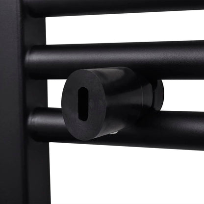 Radiatore Centrale Portasciugamano Dritto Nero 500 x 764 mm - homemem39