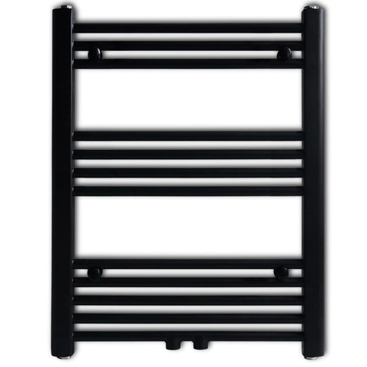 Radiatore Centrale Portasciugamano Dritto Nero 600 x 764 mm - homemem39