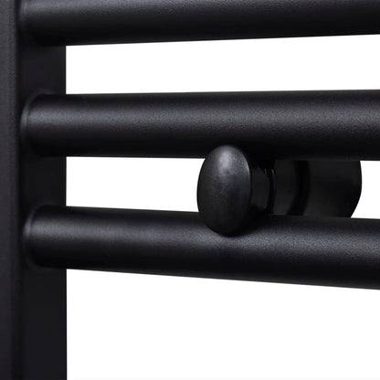 Radiatore Centrale Portasciugamano Dritto Nero 600 x 764 mm - homemem39