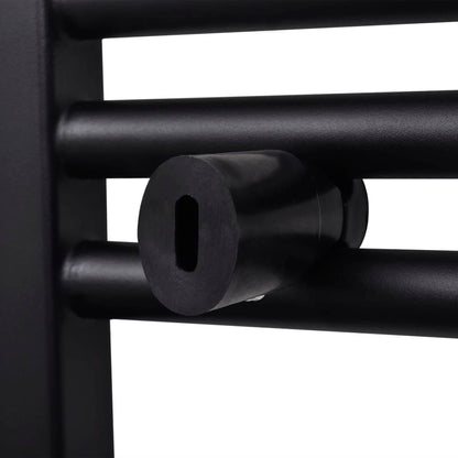 Radiatore Centrale Portasciugamano Dritto Nero 600 x 764 mm - homemem39