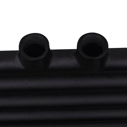 Radiatore Centrale Portasciugamano Dritto Nero 600 x 764 mm - homemem39