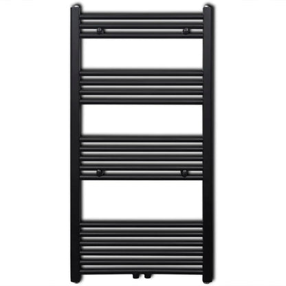 Radiatore Centrale Portasciugamano Dritto Nero 600 x 1160 mm - homemem39