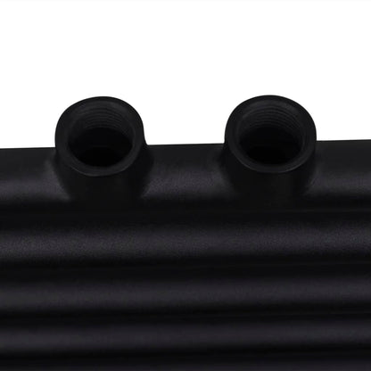 Radiatore Centrale Portasciugamano Dritto Nero 600 x 1160 mm - homemem39