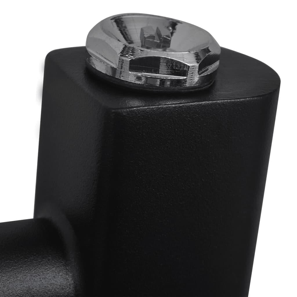 Radiatore Centrale Portasciugamano Curvo Nero 480 x 480 mm | homemem39