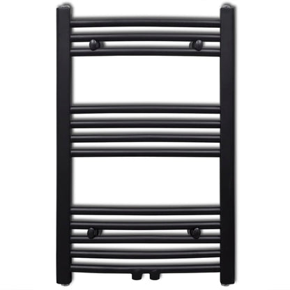 Radiatore Centrale Portasciugamano Curvo Nero 500 x 764 mm - homemem39