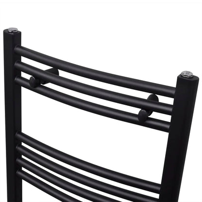 Radiatore Centrale Portasciugamano Curvo Nero 500 x 764 mm - homemem39