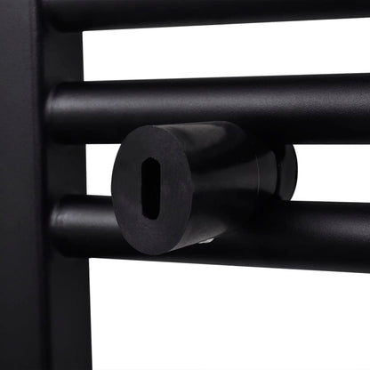 Radiatore Centrale Portasciugamano Curvo Nero 500 x 764 mm - homemem39