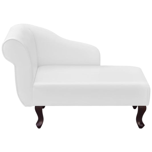 Sedia a Sdraio Bianca in Similpelle - homemem39