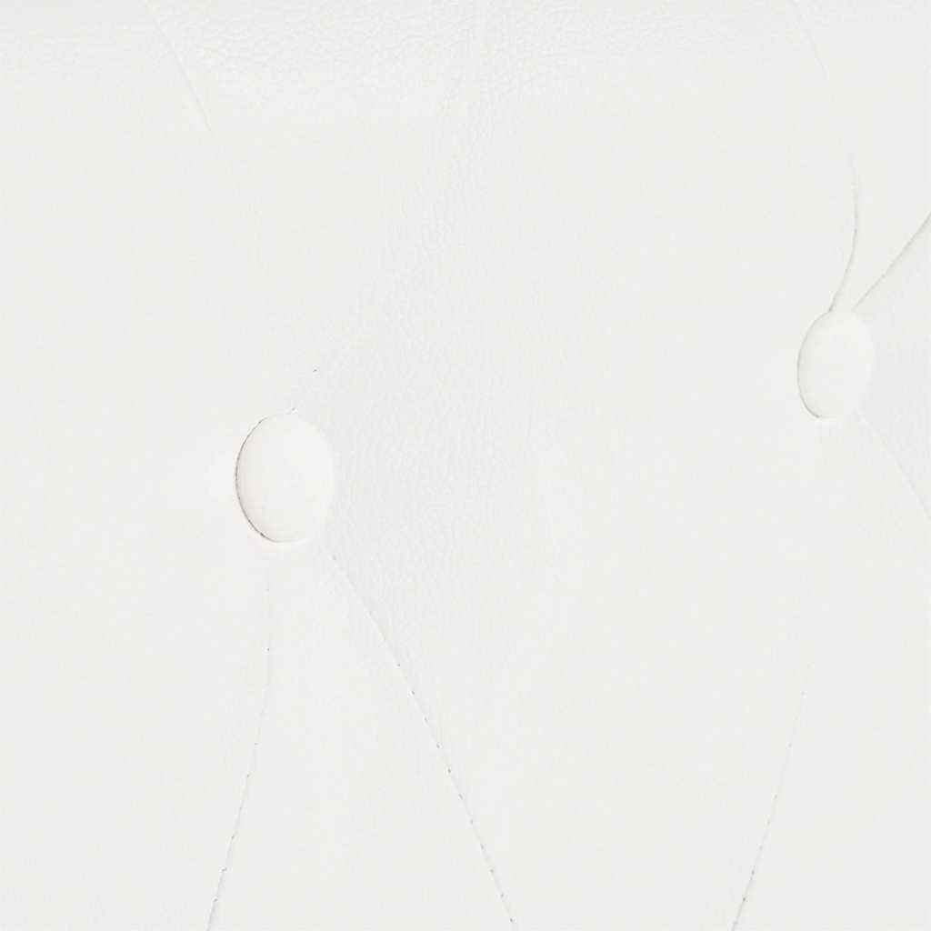 Divano Chesterfield a 2 Posti in Finta Pelle Bianco - homemem39