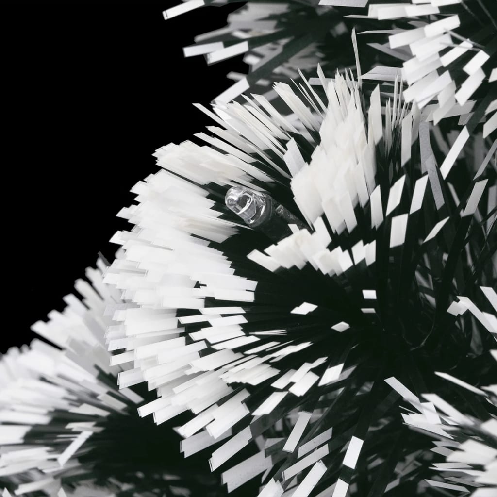 Albero di Natale Preilluminato con Supporto e LED 180 cm Fibra Ottica