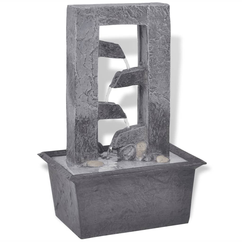 Fontana da Interno con LED in Poliresina | homemem39