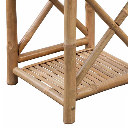 Scaffale a 3 Piani Quadrati in Legno di Bambù | homemem39