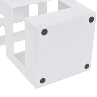 Portaombrelli Bastoni Passeggio Quadrato Acciaio 48,5 cm Bianco | homemem39