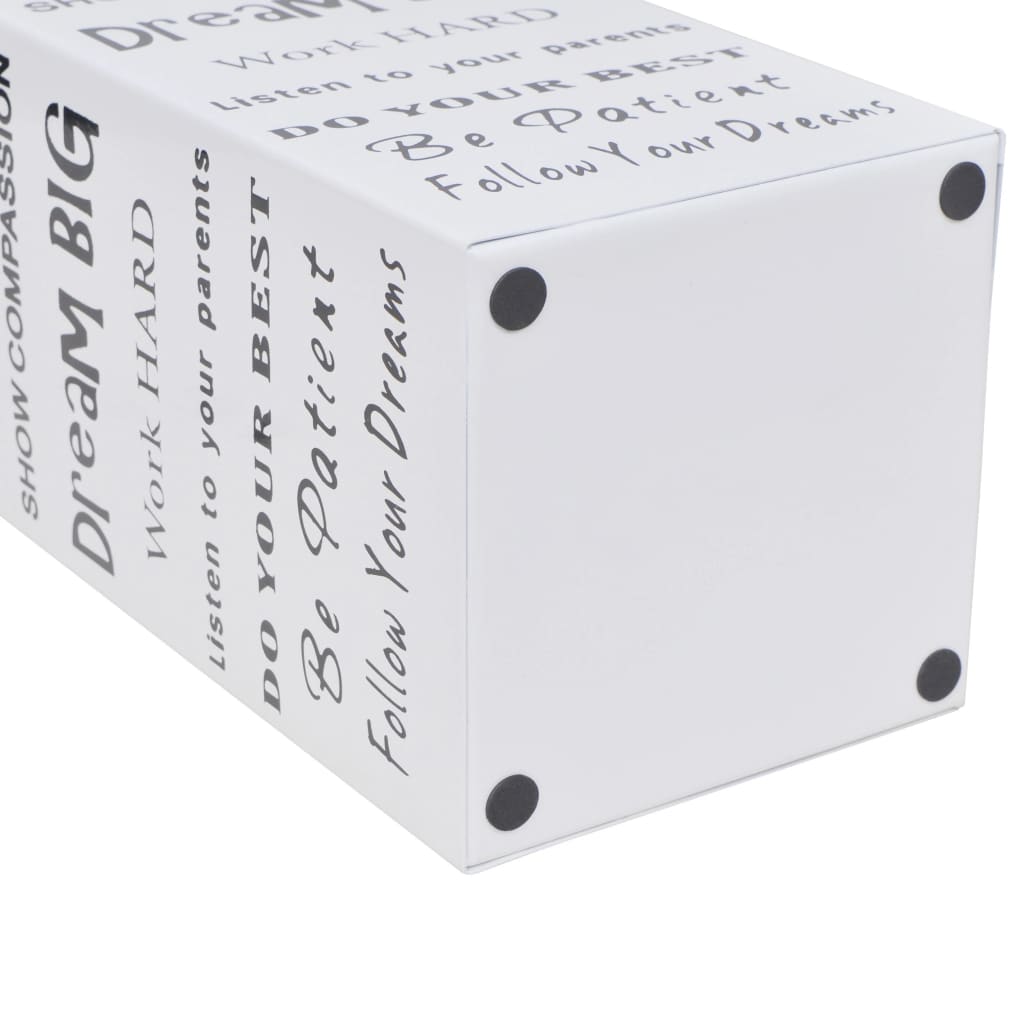 Portaombrelli Bastoni Passeggio Quadrato Acciaio 48,5 cm Bianco - homemem39