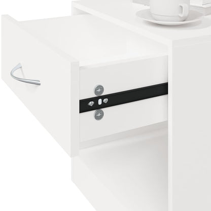 Comodini 2 pz con Cassetto Bianchi - homemem39