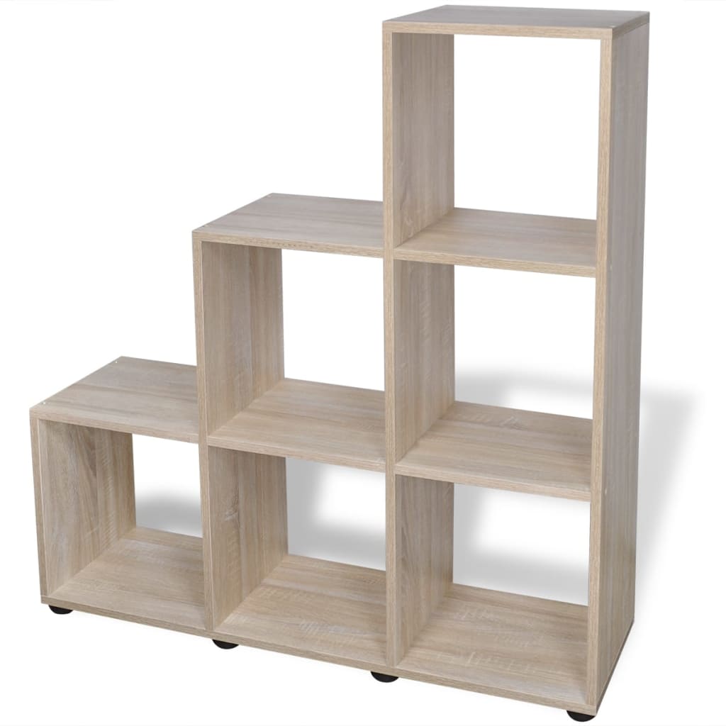 Libreria Scalare / Scaffale Espositore 107 cm Rovere | homemem39