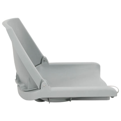 Set Sedile da Barca Pieghevole 2pz Grigio | homemem39