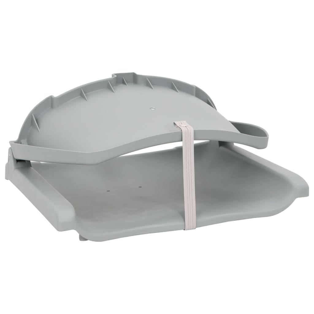 Set Sedile da Barca Pieghevole 4pz Grigio | homemem39