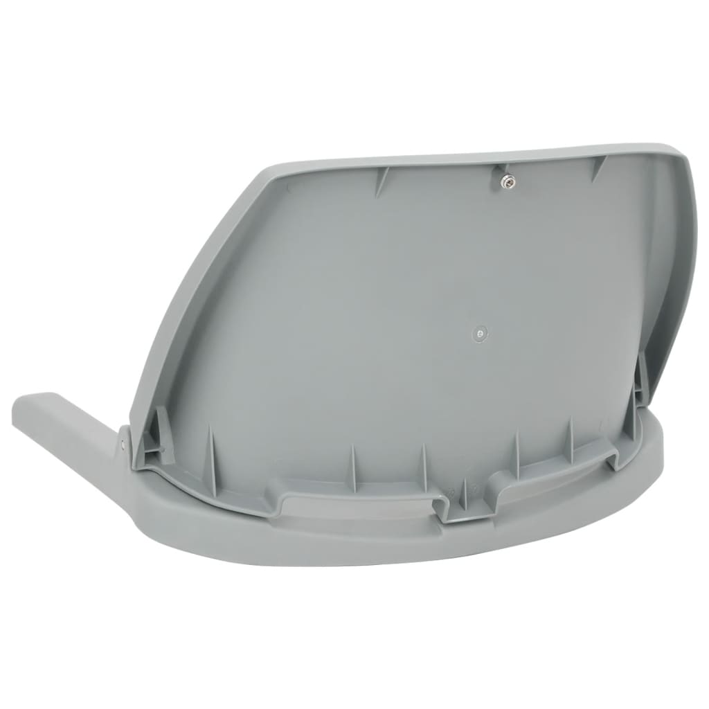 Set Sedile da Barca Pieghevole 4pz Grigio | homemem39