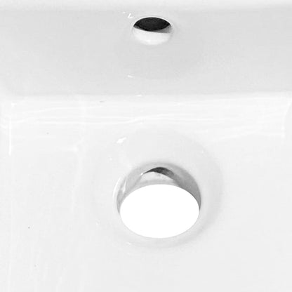 Lavandino Bianco 48x25x15 cm in Ceramica - homemem39