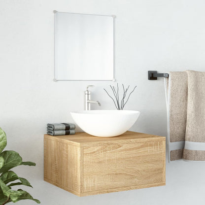Set Mobili da Bagno 2 pz Rovere in Legno Multistrato | homemem39