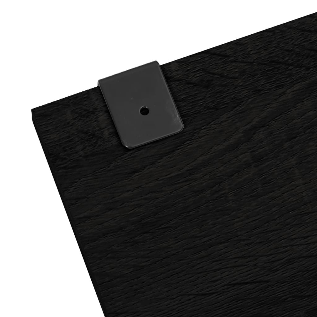 Set Mobili da Bagno 5 pz Nero in Legno Multistrato