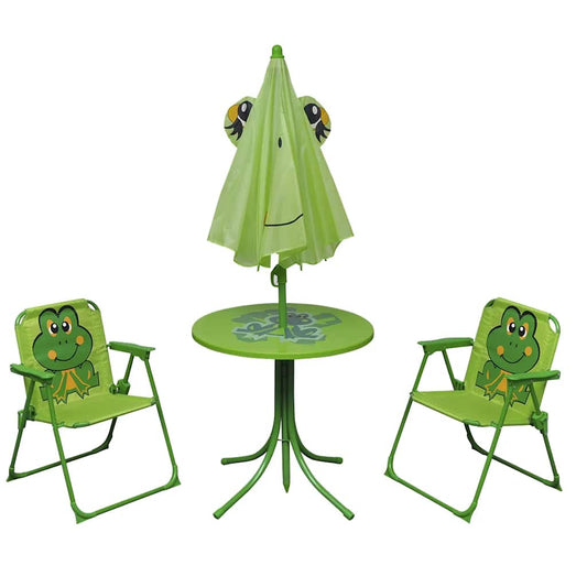 Set da Bistrot da Giardino per Bambini con Ombrellone Verde - homemem39