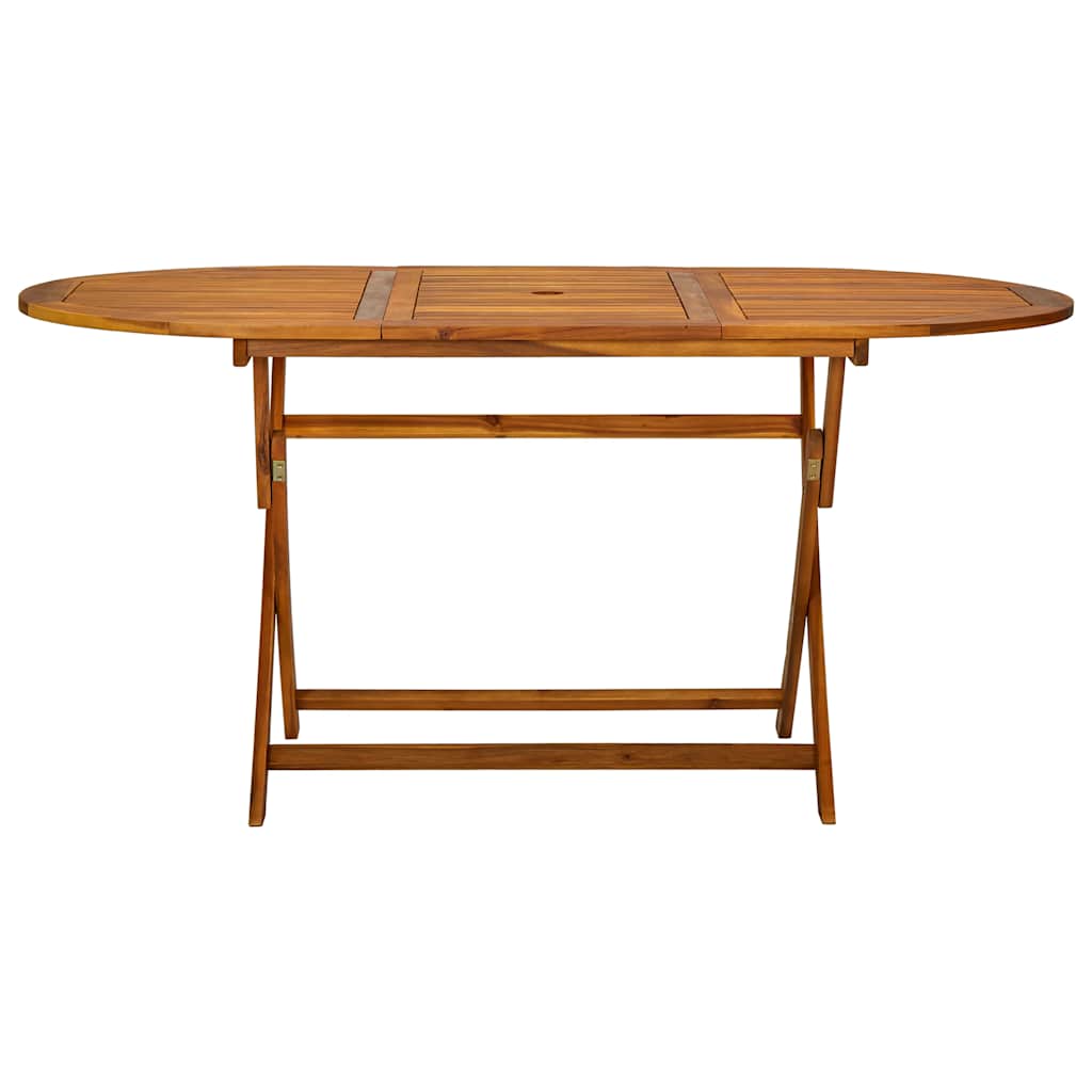 Set da Pranzo da Giardino 7 pz in Legno Massello di Acacia