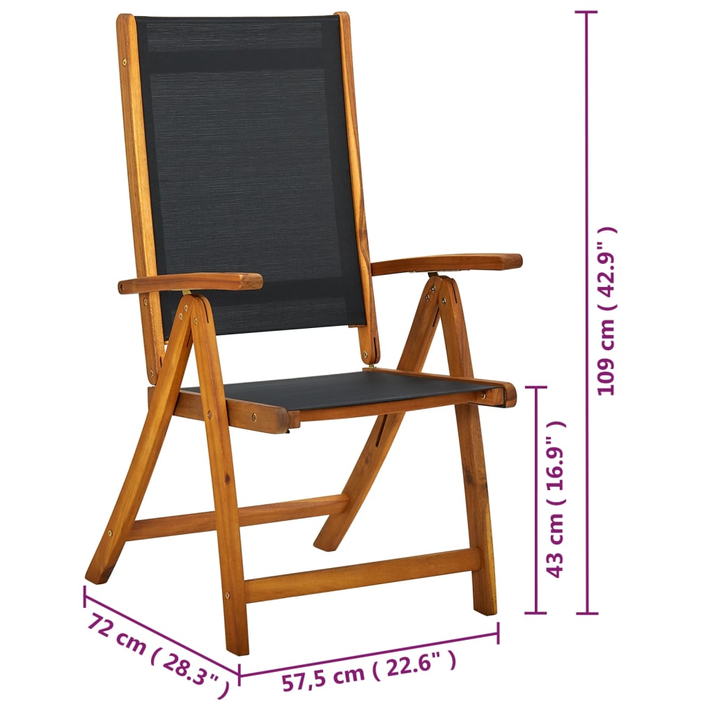 Set da Pranzo da Giardino 7 pz in Legno Massello di Acacia - homemem39