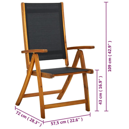 Set da Pranzo da Giardino 7 pz in Legno Massello di Acacia - homemem39