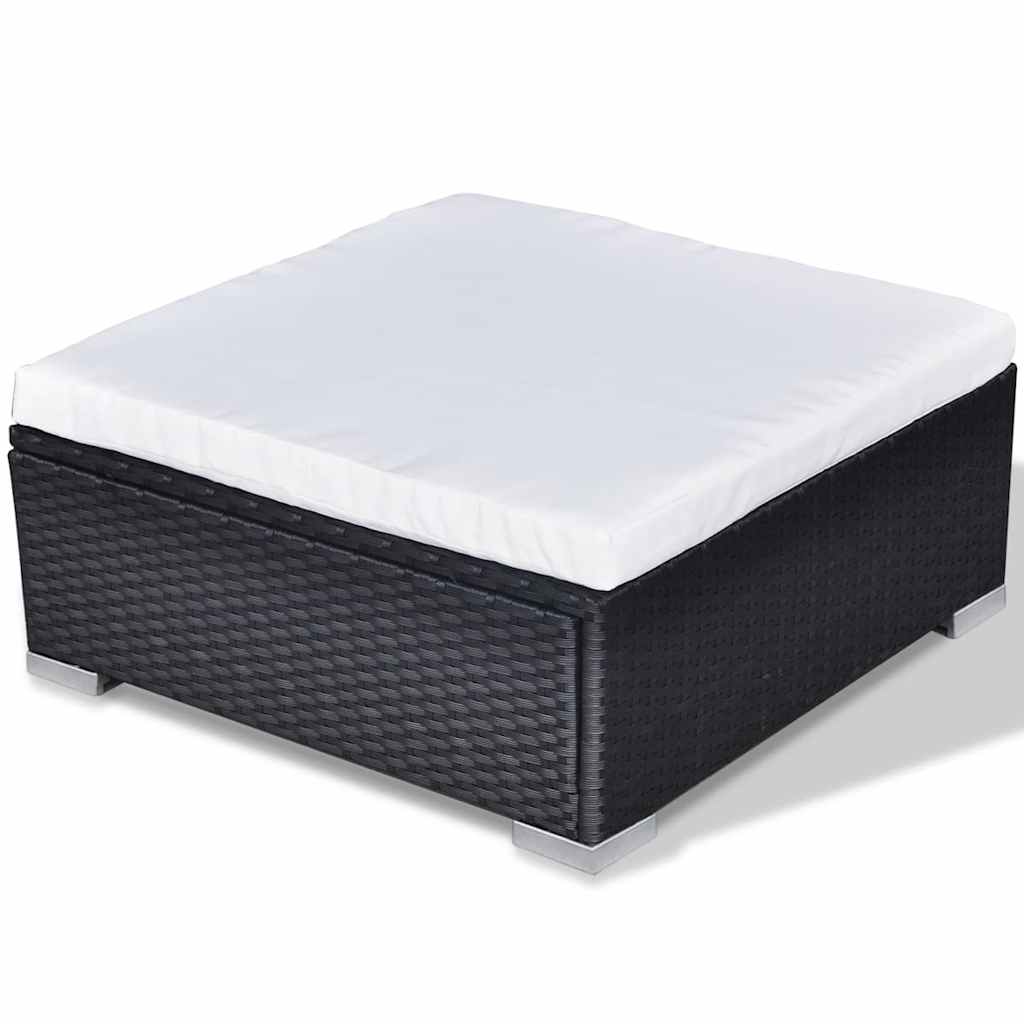 Set Divani da Giardino 10 pz con Cuscini in Polyrattan