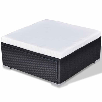 Set Divani da Giardino 10 pz con Cuscini in Polyrattan