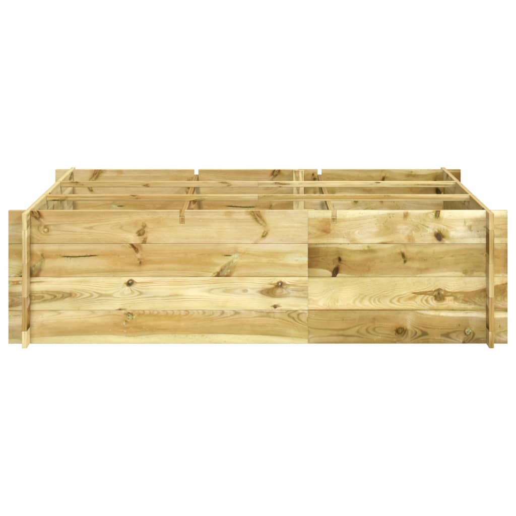 Letto Rialzato 150x100x40 cm in Legno Impregnato - homemem39