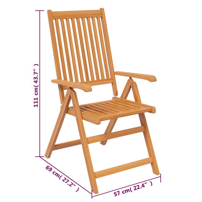 Set da Pranzo da Giardino 7 pz in Legno Massello di Acacia 150-200 cm | homemem39