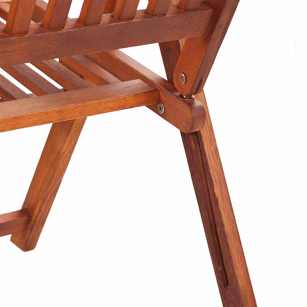 Folding Garden Chairs 2 pcs in Brown Solid Acacia