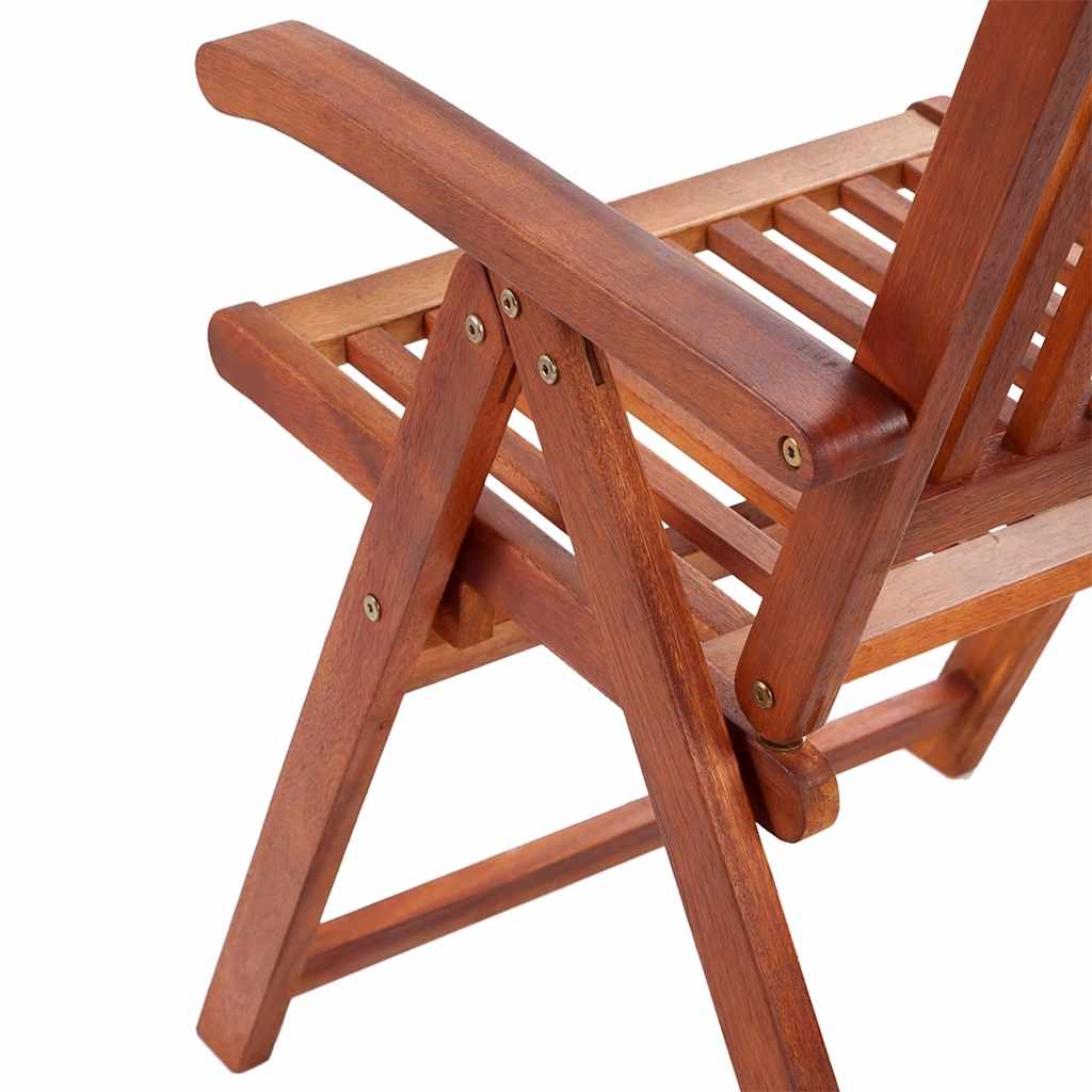 Folding Garden Chairs 2 pcs in Brown Solid Acacia