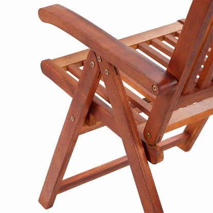 Folding Garden Chairs 2 pcs in Brown Solid Acacia
