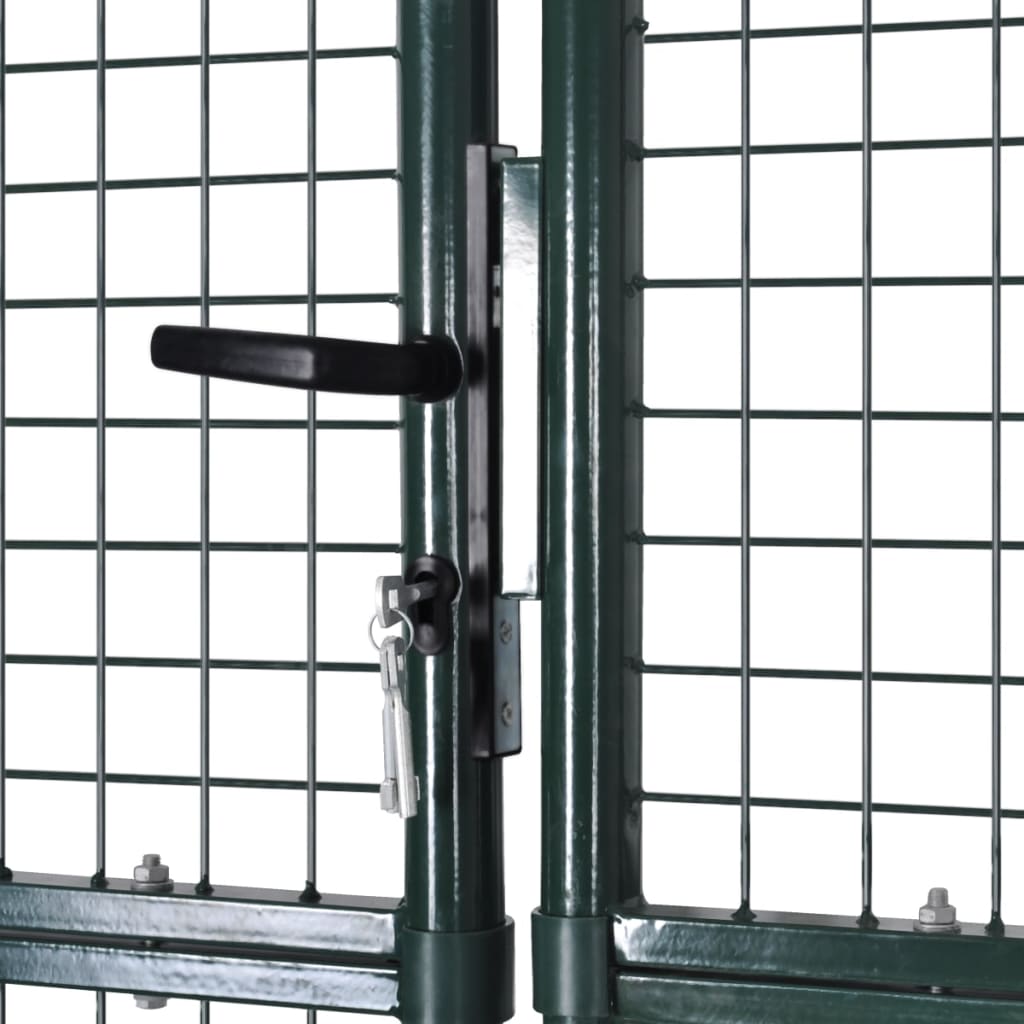 Cancello per Recinzione a doppia Porta 300x150 cm in Acciaio verniciato a Polvere | homemem39